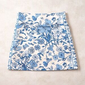 Gretchen Scott Skort Womens Size Medium Floral Blue Golf Tennis Pickleball